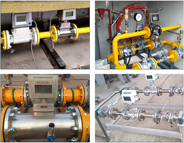 DN200氣體渦輪流量計現場安裝使用圖