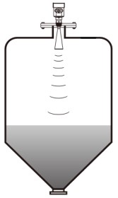 防腐雷達液位計錐形罐安裝示意圖