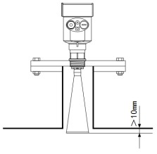 防腐雷達液位計儲罐天線安裝高度圖